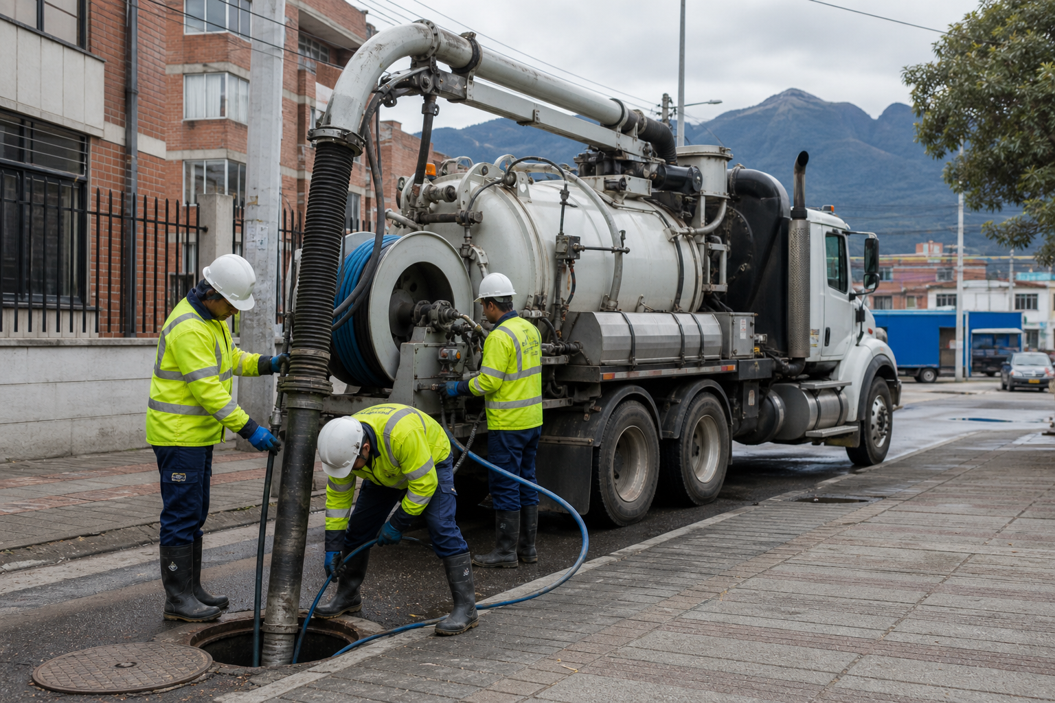 Limpieza de redes sanitarias y pluviales con Vactor