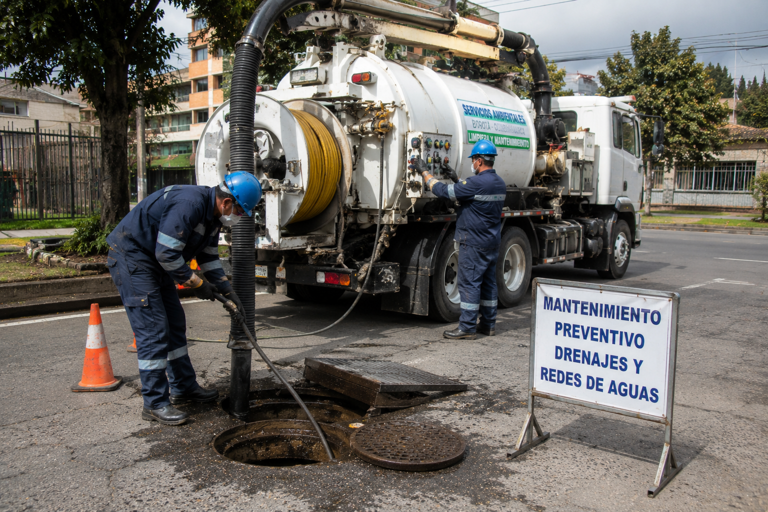 Mantenimiento preventivo de drenajes y redes de aguas